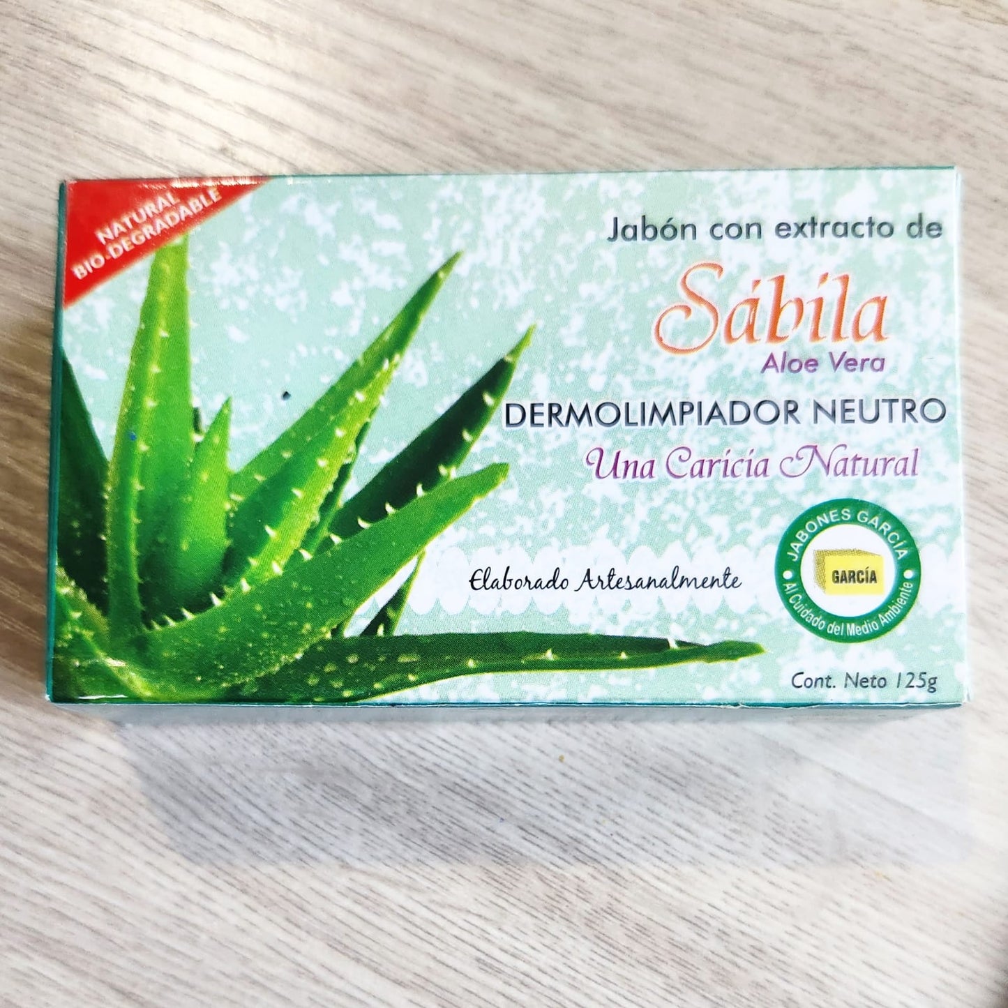Jabón con extracto de sábila