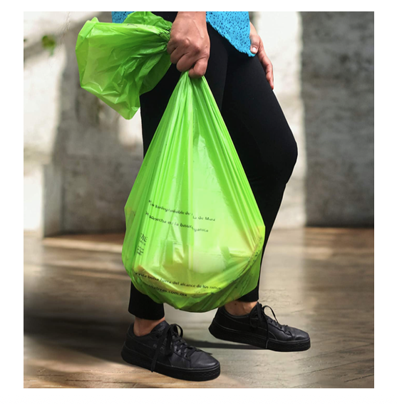 Ecobolsas compostables para basura de fécula de maíz