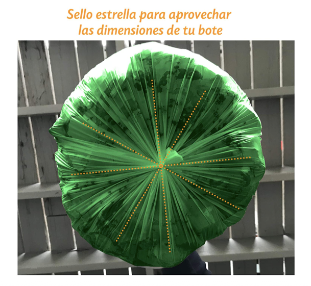 Ecobolsas compostables para basura de fécula de maíz