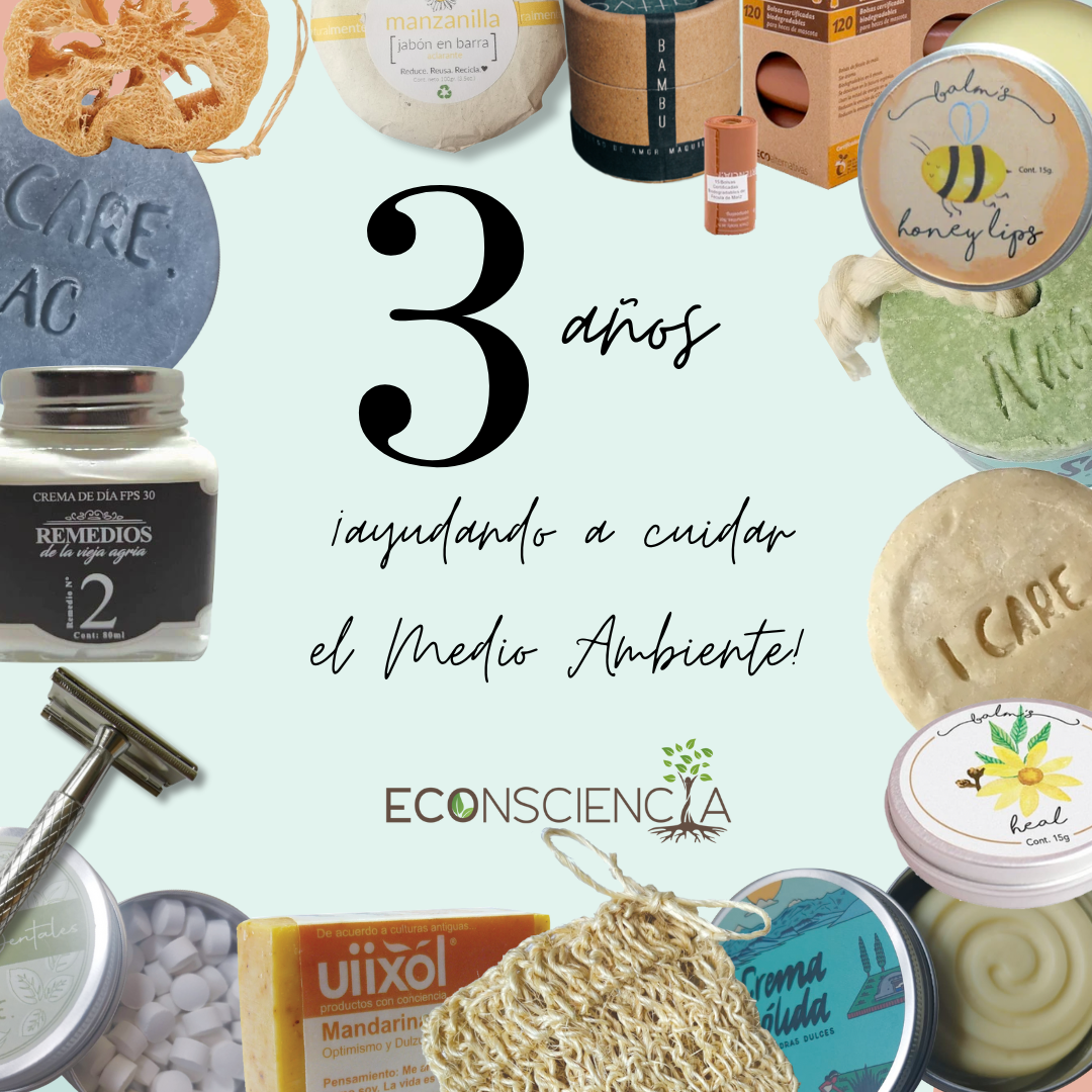 Aniversario 3 de tienda online Econsciencia. ¡Muchos regalos para ti!