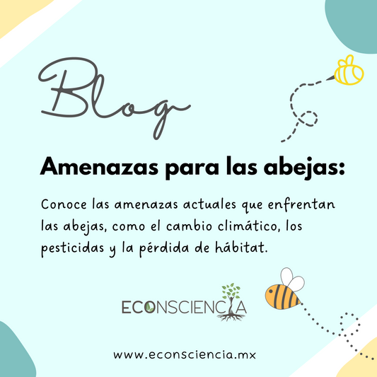 Amenazas para las abejas: Conoce las amenazas actuales que enfrentan las abejas, como el cambio climático, los pesticidas y la pérdida de hábitat