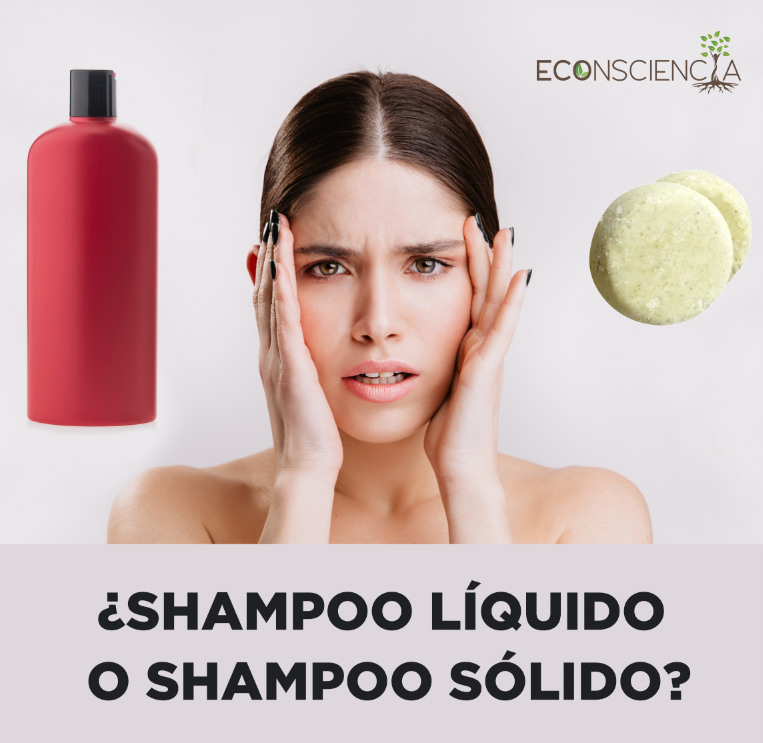 ¿Shampoo líquido o shampoo sólido?
