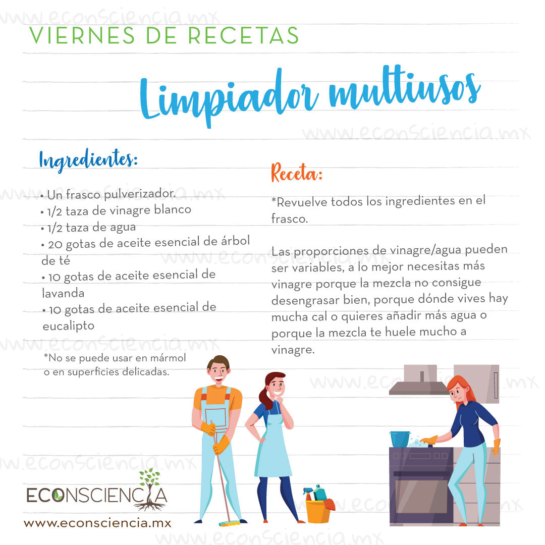 Viernes de recetas - Limpiador multiusos