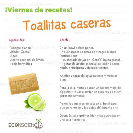 Viernes de recetas - Toallitas caseras