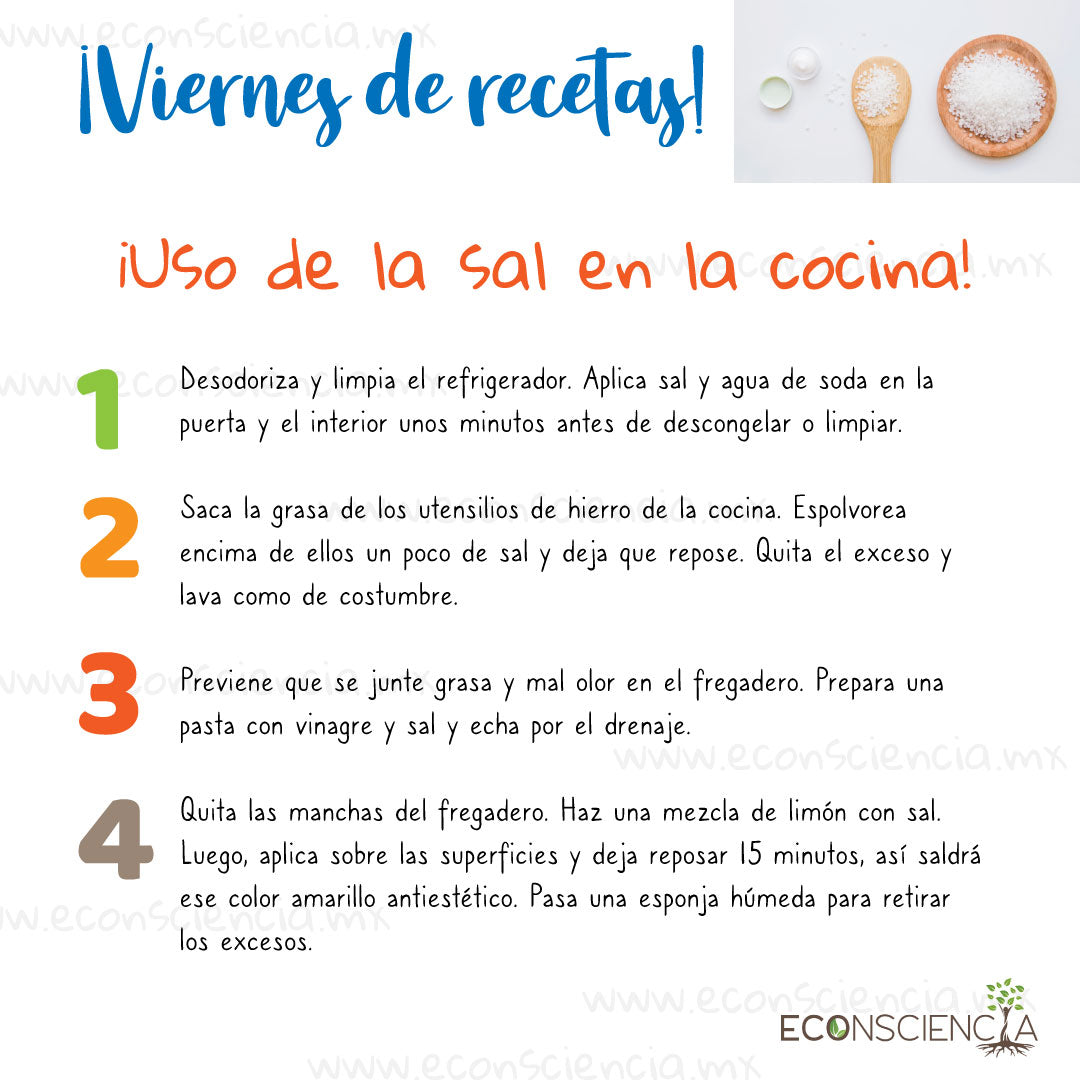 Viernes de recetas - Usos de la sal en la cocina