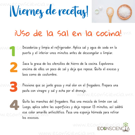 Viernes de recetas - Usos de la sal en la cocina