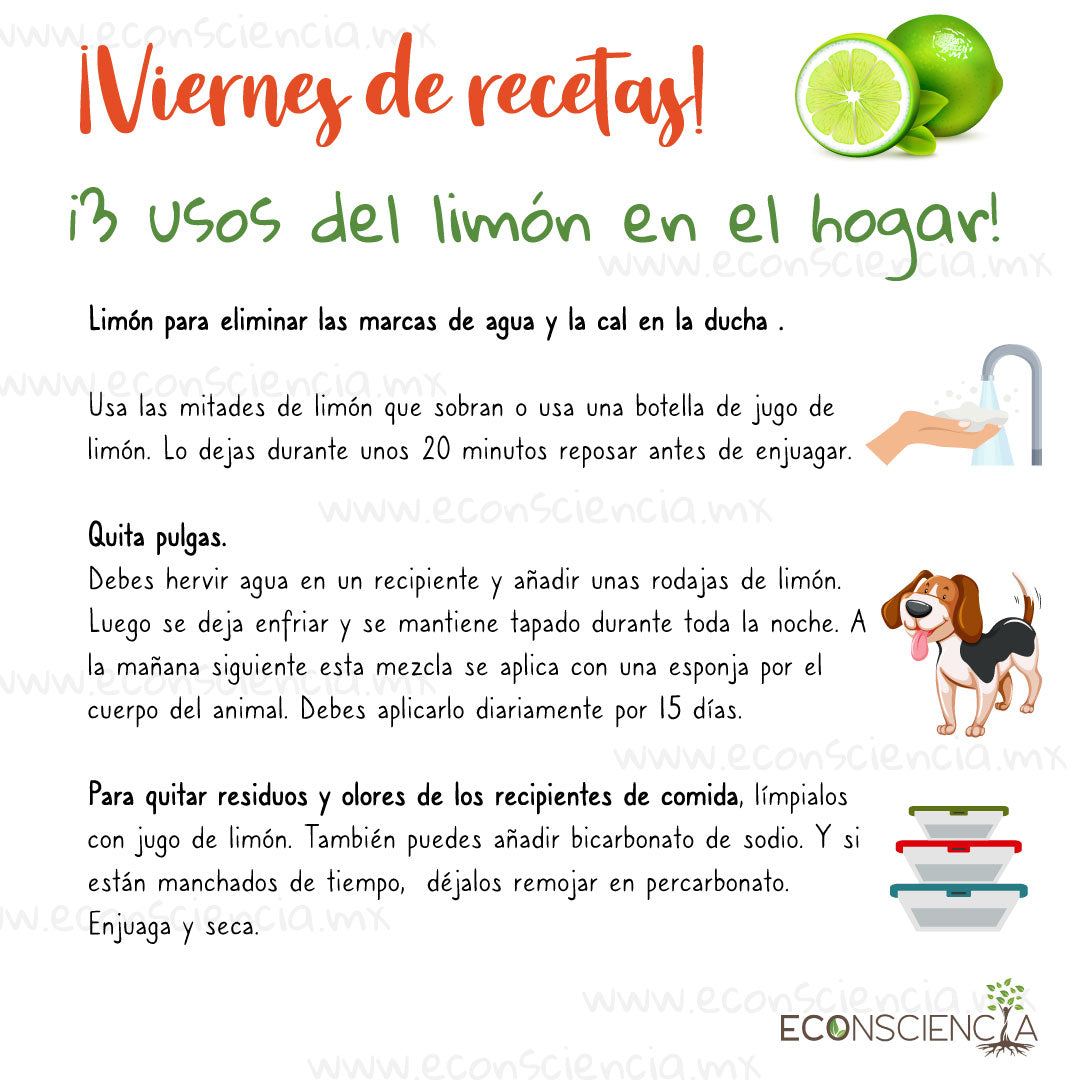 Viernes de recetas - 3 usos del limón en el hogar