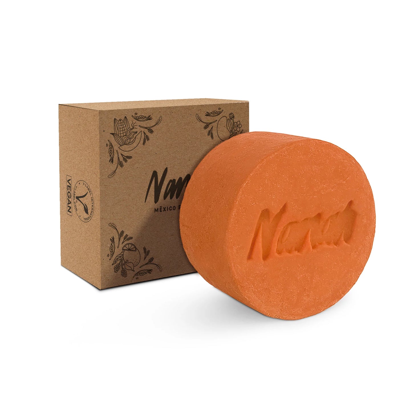 Shampoo sólido de mandarina - papaya