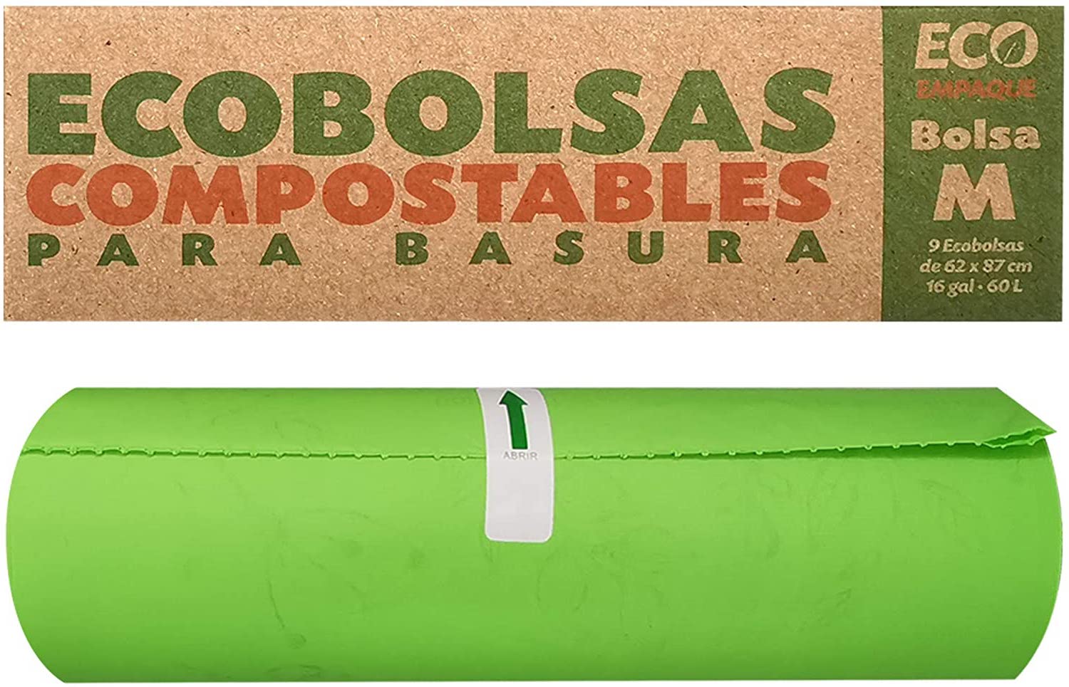 Las ecobolsas compostables son un producto amigable con el medio ambiente, que no genera residuos nocivos ni metálicos tras su degradación.  Son biodegradables en 6 meses. Se desechan en la basura orgánica.