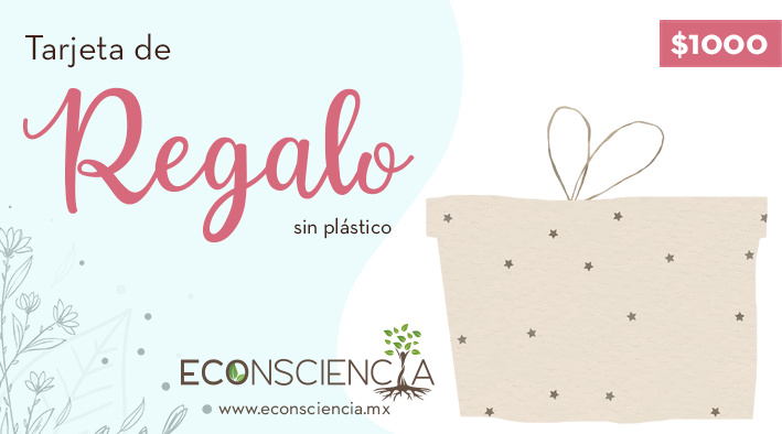 Tarjeta de regalo sin plástico