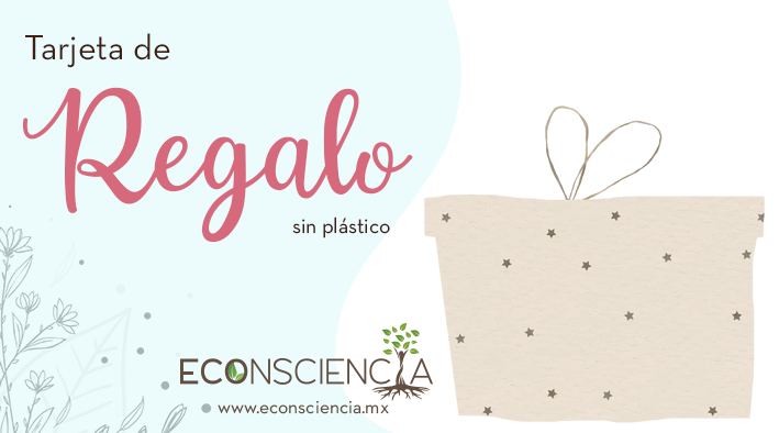 Tarjeta de regalo sin plástico